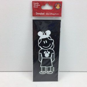 Family Vinyl Auto Window Decal Girl Disneyland Theme Parks